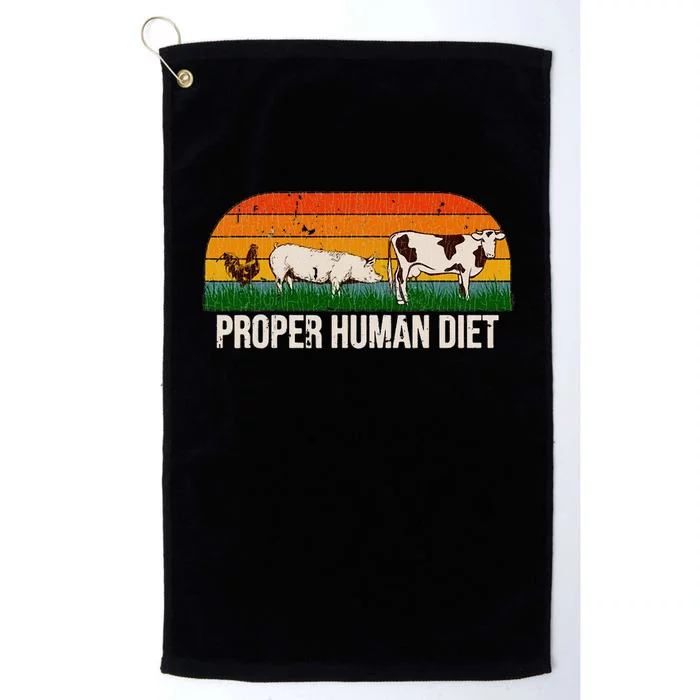 Vintage Proper Human Diet Platinum Collection Golf Towel