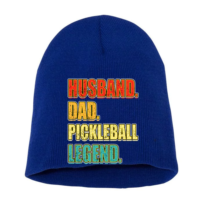 Vintage Pickleball Husband Dad Legend FatherS Day Cute Gift Short Acrylic Beanie