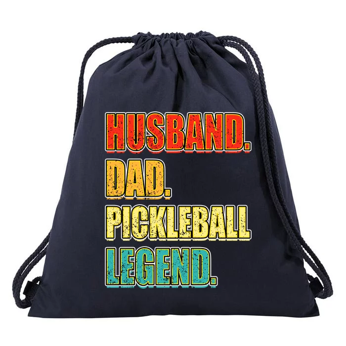 Vintage Pickleball Husband Dad Legend FatherS Day Cute Gift Drawstring Bag