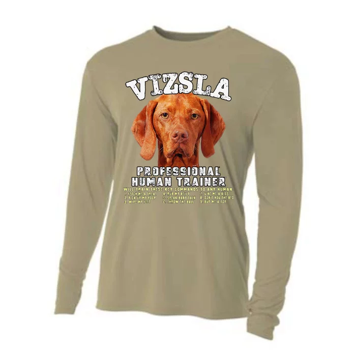 Vizsla Professional Human Trainer Cute Dog Cooling Performance Long Sleeve Crew