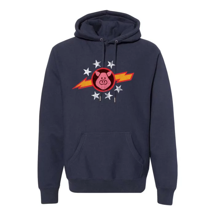 Vintage Pigs In Space Premium Hoodie