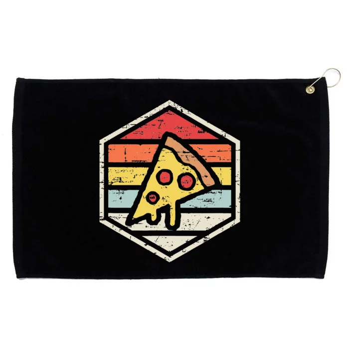 Vintage Pizza Junk Food Funny Pizza Lover Grommeted Golf Towel