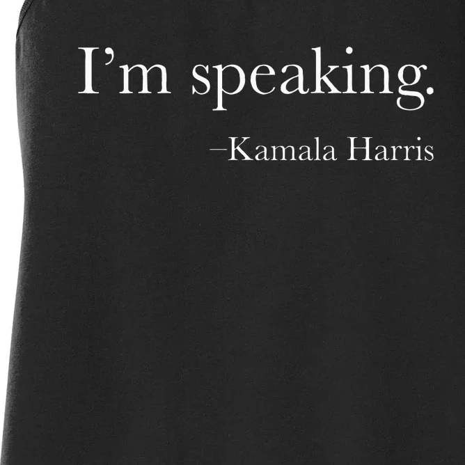 Vice President Kamala Harris 2024 For President Women's Racerback Tank