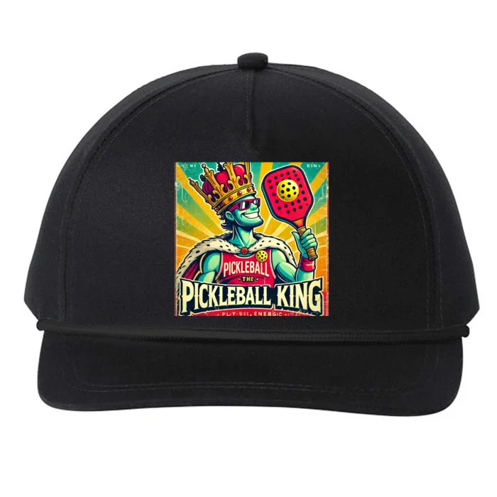 Vintage Pickleball King Snapback Five-Panel Rope Hat