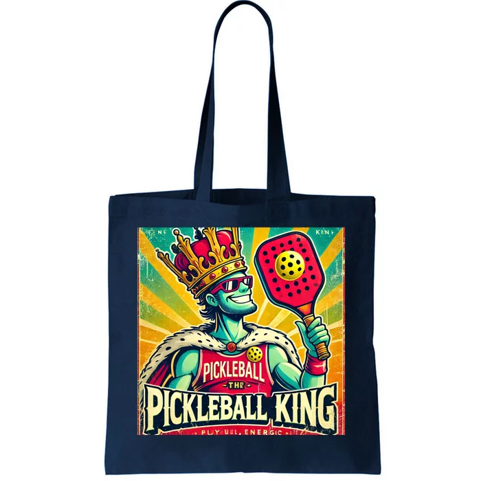 Vintage Pickleball King Tote Bag