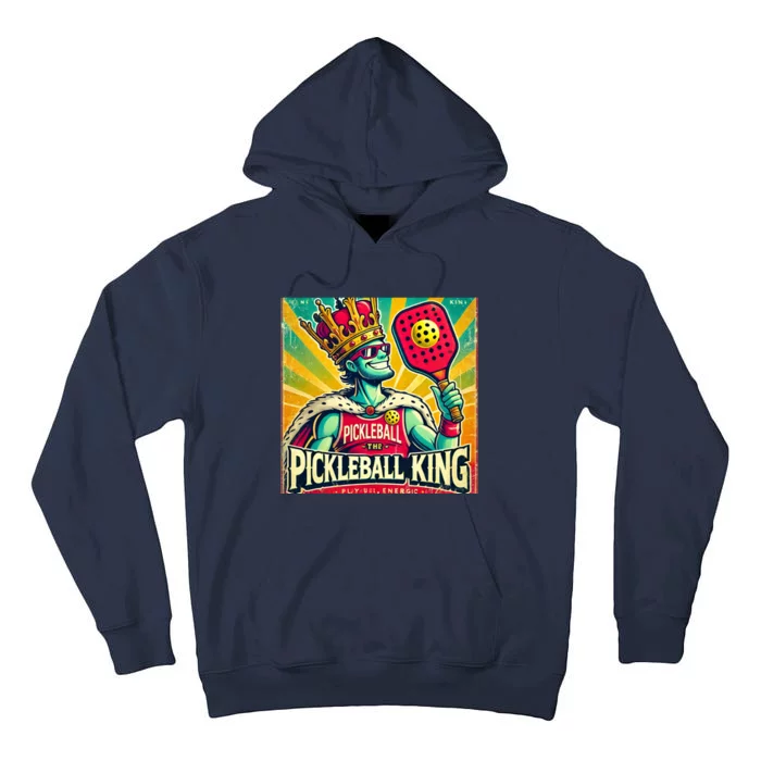 Vintage Pickleball King Tall Hoodie