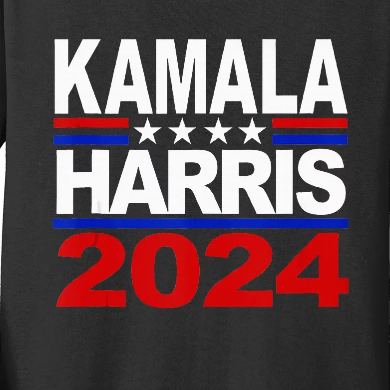 Vice President Kamala Harris 2024 For President Kids Long Sleeve Shirt