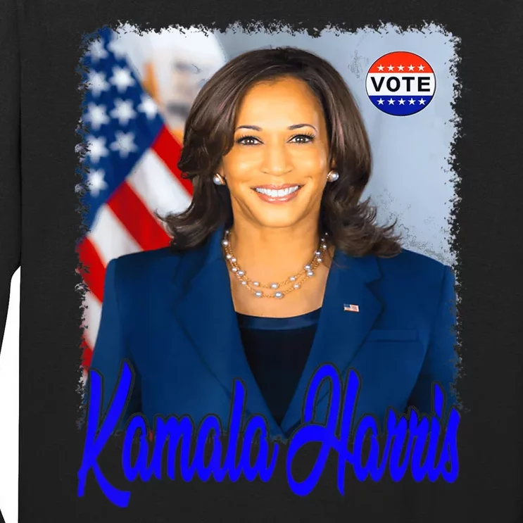 Vote President Kamala Harris 2024 Tall Long Sleeve T-Shirt