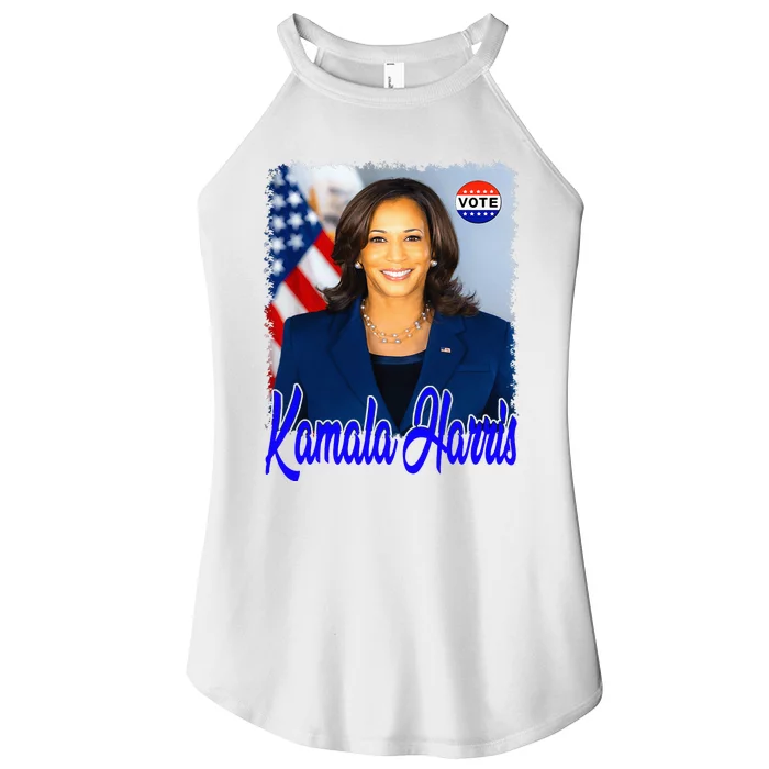 Vote President Kamala Harris 2024 Women’s Perfect Tri Rocker Tank