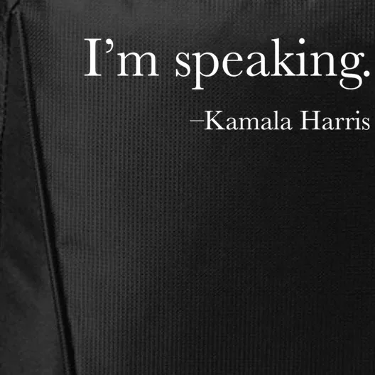 Vice President Kamala Harris 2020 IM Speaking Meaningful Gift City Backpack