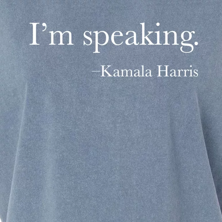 Vice President Kamala Harris 2020 IM Speaking Meaningful Gift Garment-Dyed Women's Muscle Tee