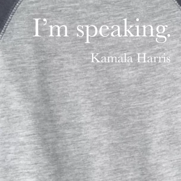 Vice President Kamala Harris 2020 IM Speaking Meaningful Gift Toddler Fine Jersey T-Shirt