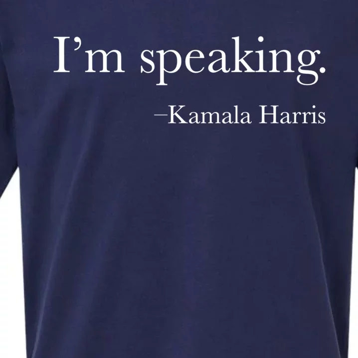 Vice President Kamala Harris 2020 IM Speaking Meaningful Gift Sueded Cloud Jersey T-Shirt