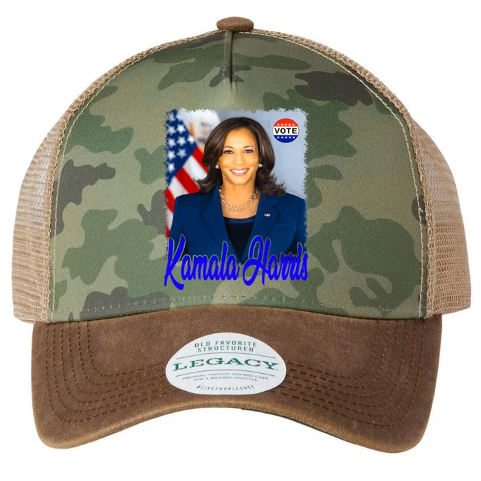 Vote President Kamala Harris 2024 Legacy Tie Dye Trucker Hat