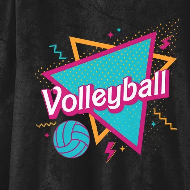 Volleyball Player Lover Ball Hooded Wearable Blanket