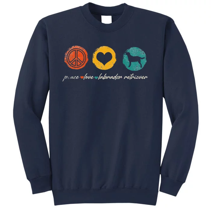 Vintage Peace Love Labrador Retriever Dog Lover Gifts Sweatshirt