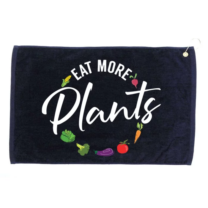 Veganism Plant Lover Eat More Plants Kale Vegan Grommeted Golf Towel