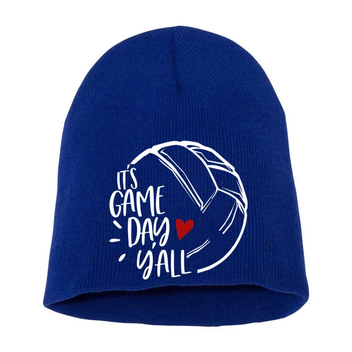 Volleyball Player Love Volleyball Mom Cool Gift Short Acrylic Beanie