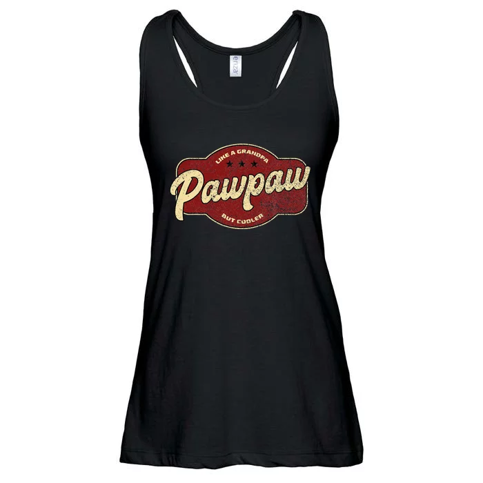 Vintage Pawpaw Like a Grandpa but Cooler  Grandpa Pawpaw Ladies Essential Flowy Tank