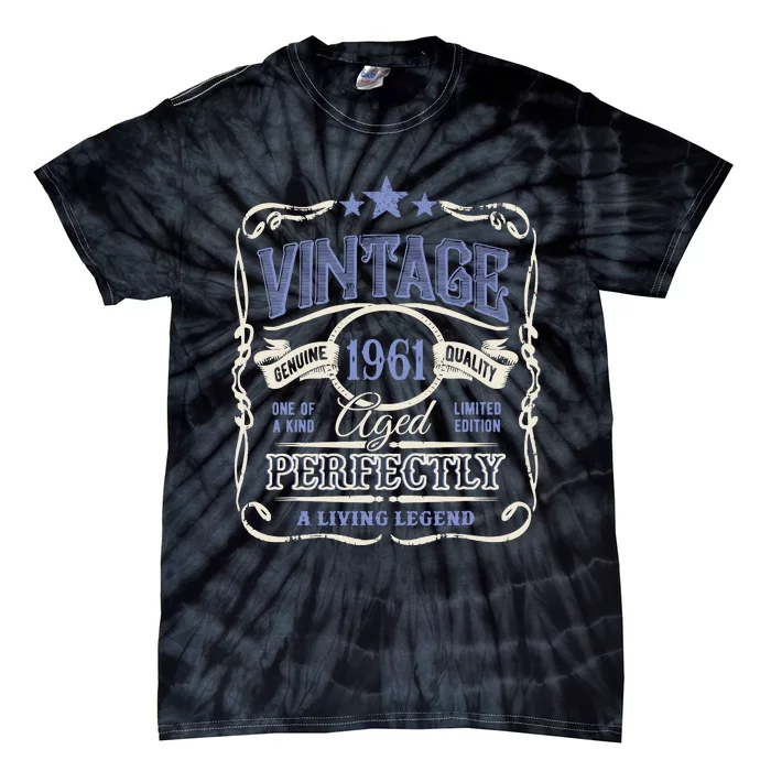 Vintage Premium Made In 1961 Classic Birthday Tie-Dye T-Shirt