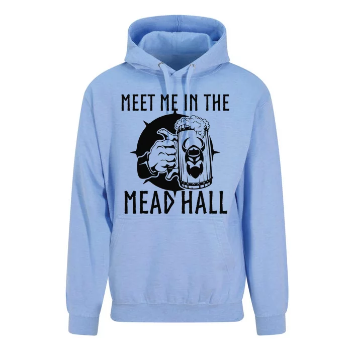 Viking Party Meet Me In The Mead Hall Funny Unisex Surf Hoodie