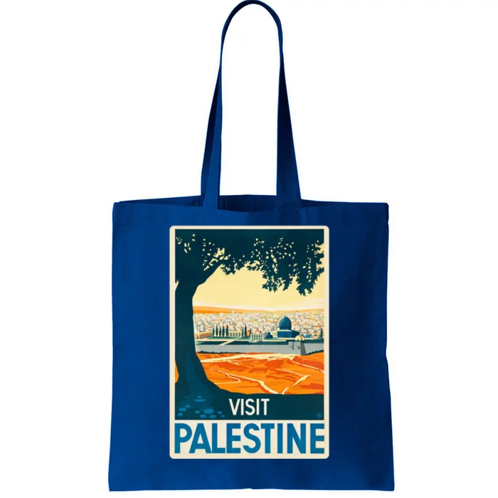 Vintage Poster Middle East Artcute Giftvisit Palestine Cool Gift Tote Bag