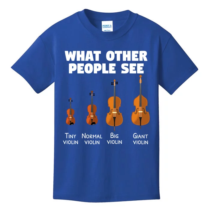 Violin Player Music Orchestra Gift Meaningful Gift Kids T-Shirt