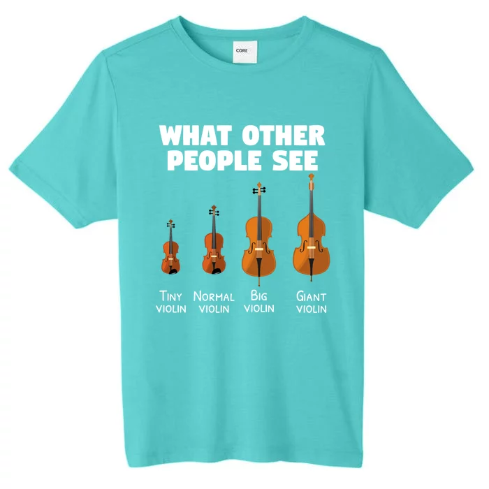 Violin Player Music Orchestra Gift Meaningful Gift ChromaSoft Performance T-Shirt