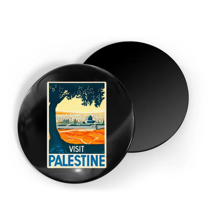 Vintage Poster Middle East ArtVisit Palestine Magnet