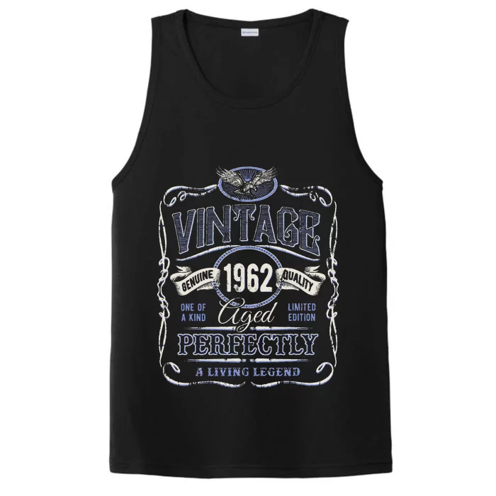 Vintage Premium Made In 1962 Classic Birthday Performance Tank