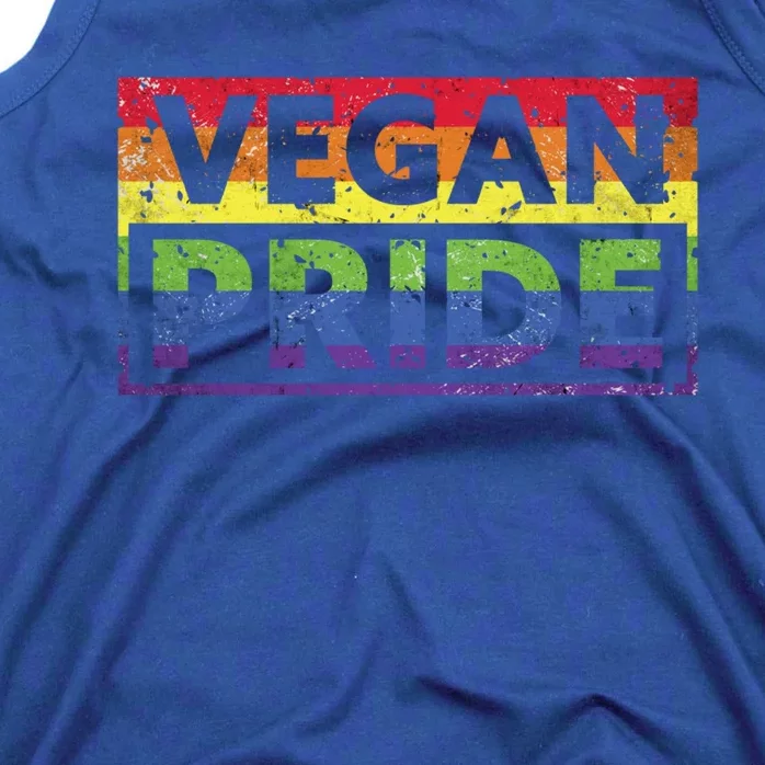 Vegan Pride Month Lgbt Vegetable Vegetarian Funny Vegan Gift Tank Top