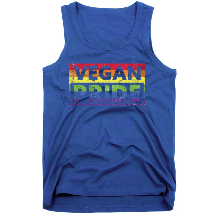 Vegan Pride Month Lgbt Vegetable Vegetarian Funny Vegan Gift Tank Top