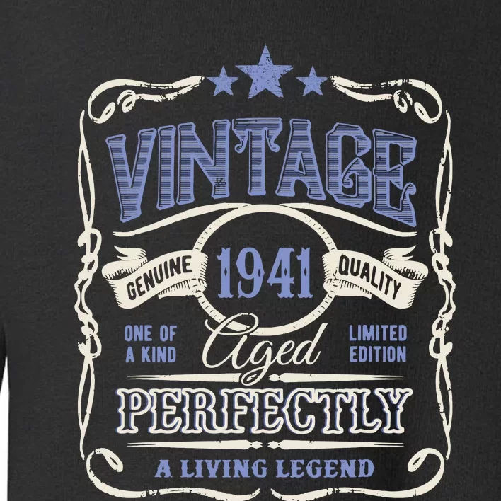 Vintage Premium Made In 1941 Classic Birthday Toddler Sweatshirt