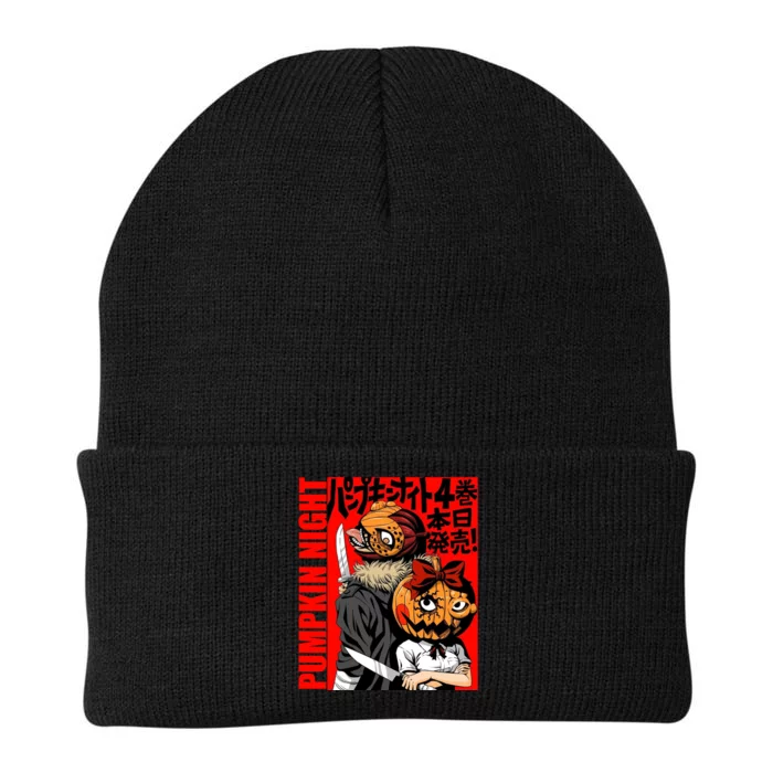 Vintage Pumpkin Night Anime Knit Cap Winter Beanie