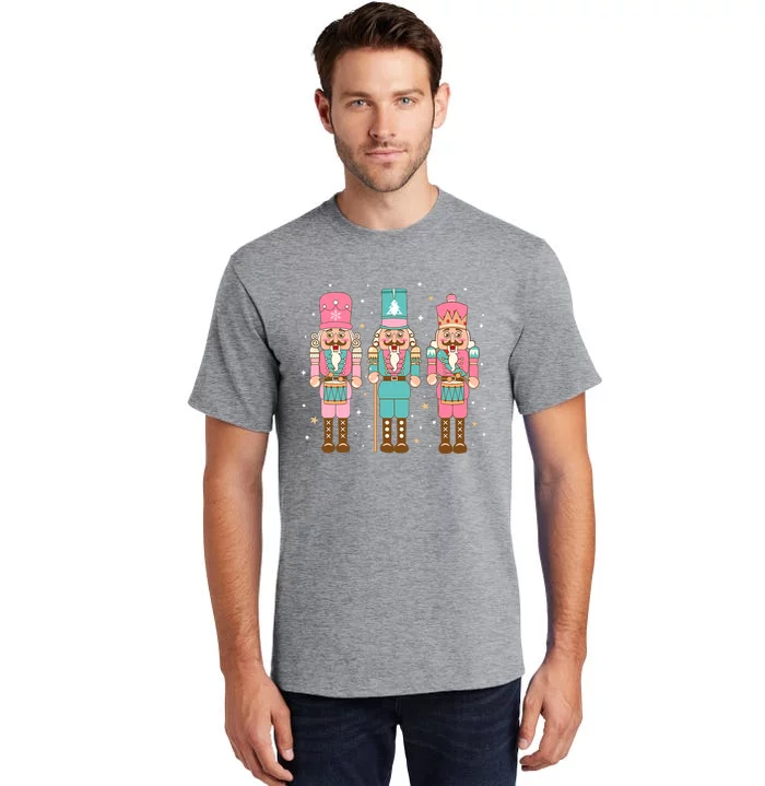 Vintage Pink Nutcracker Squad Pink Christmas Tall T-Shirt