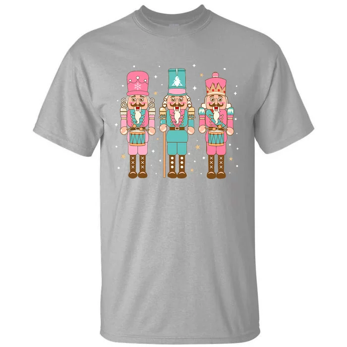 Vintage Pink Nutcracker Squad Pink Christmas Tall T-Shirt