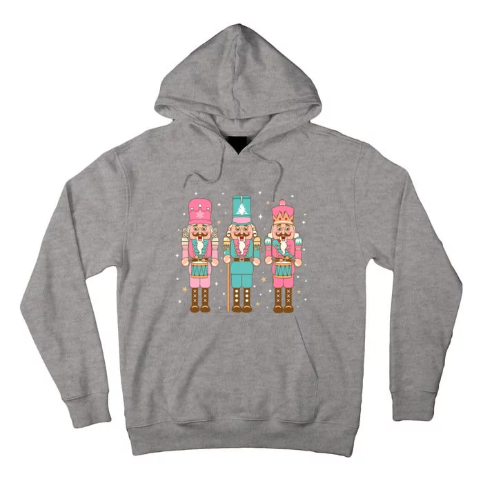 Vintage Pink Nutcracker Squad Pink Christmas Tall Hoodie