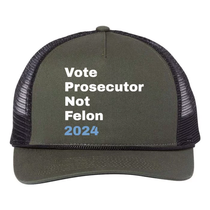 Vote Prosecutor Not Felon Retro Rope Trucker Hat Cap