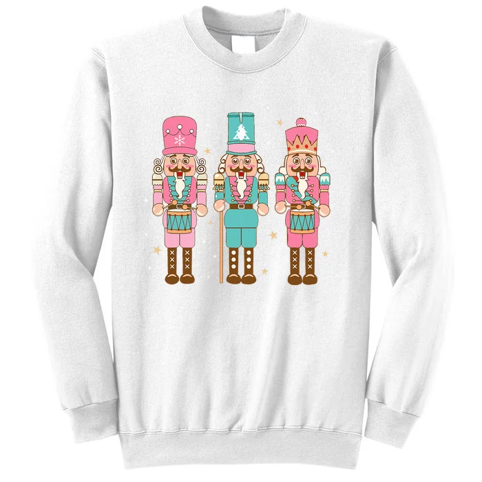 Vintage Pink Nutcracker Squad Pink Christmas Sweatshirt