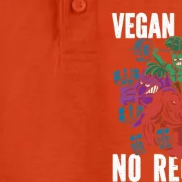 Vegan Power No Regrets Herbivore Vegetarian Veggies Veganism Gift Dry Zone Grid Performance Polo