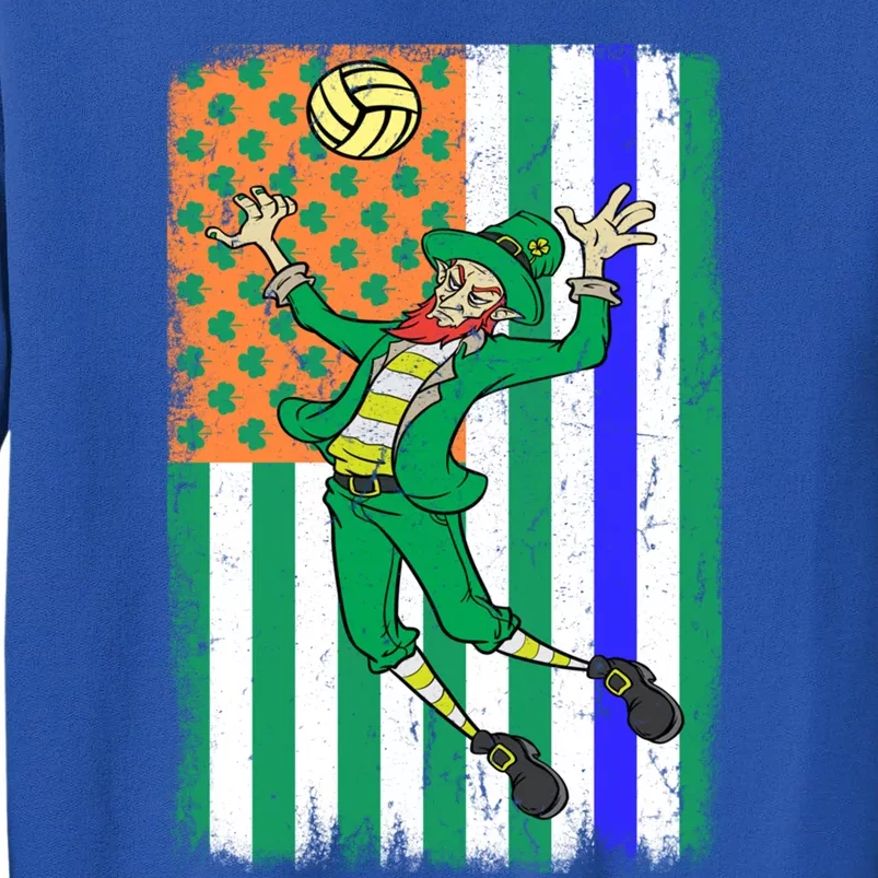 Volleyball Police Officer Cop Irish Usa Flag St Patricks Day Great Gift Sweatshirt