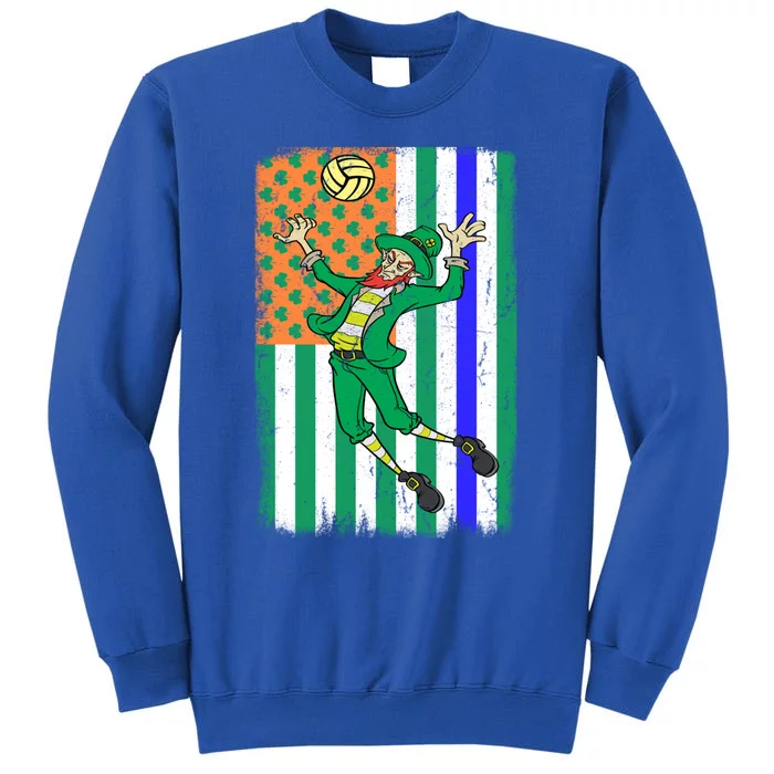 Volleyball Police Officer Cop Irish Usa Flag St Patricks Day Great Gift Sweatshirt