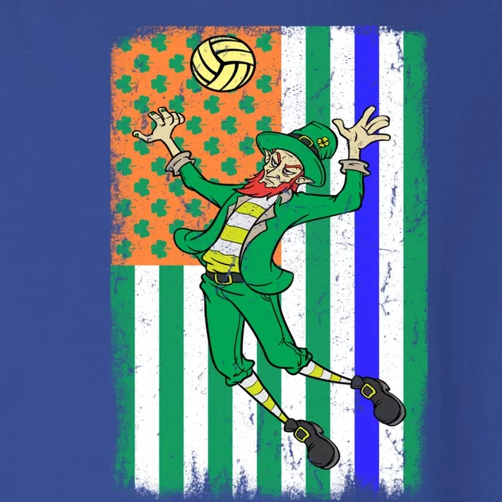 Volleyball Police Officer Cop Irish Usa Flag St Patricks Day Gift Toddler Long Sleeve Shirt