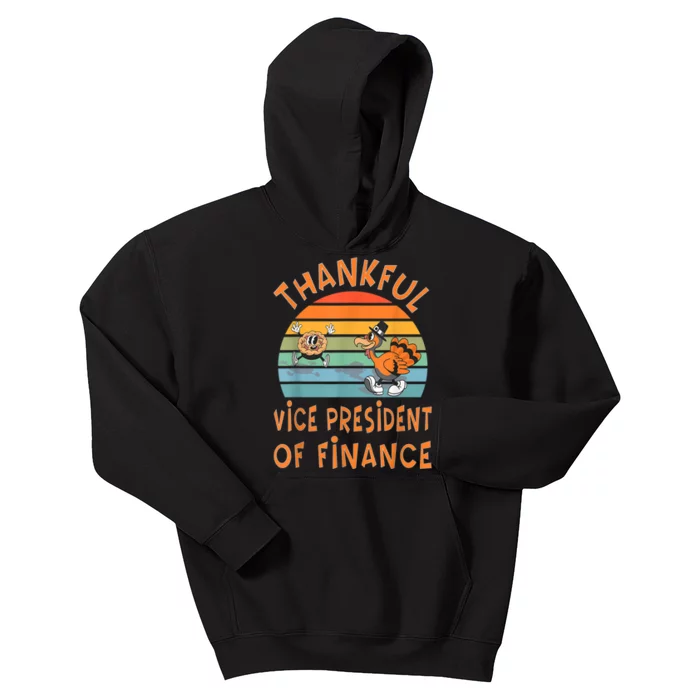 Vice President Of Finance Job Funny Thanksgiving Kids Hoodie