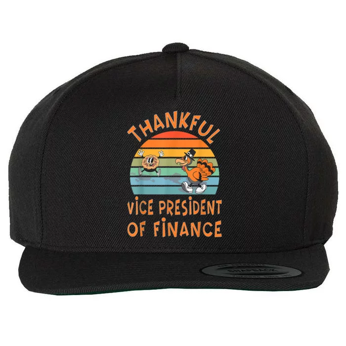 Vice President Of Finance Job Funny Thanksgiving Wool Snapback Cap