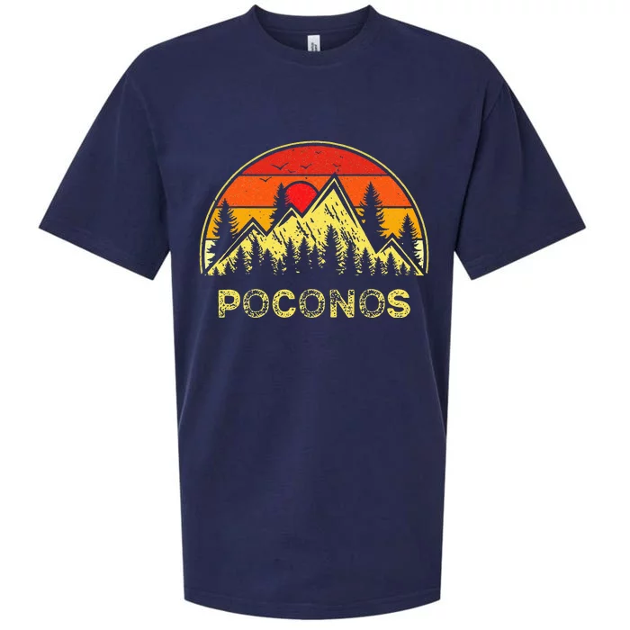 Vintage Poconos Pennsylvania PA Mountains Hiking Souvenir Sueded Cloud Jersey T-Shirt