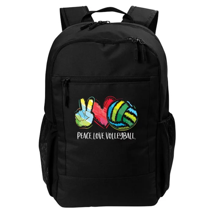 Volleyball Player Peace Love Volleyball Daily Commute Backpack