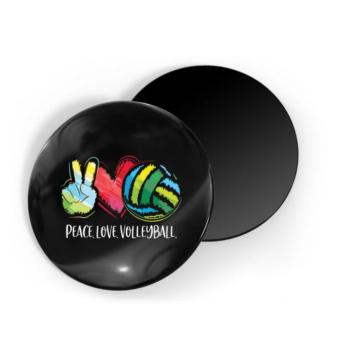 Volleyball Player Peace Love Volleyball Magnet