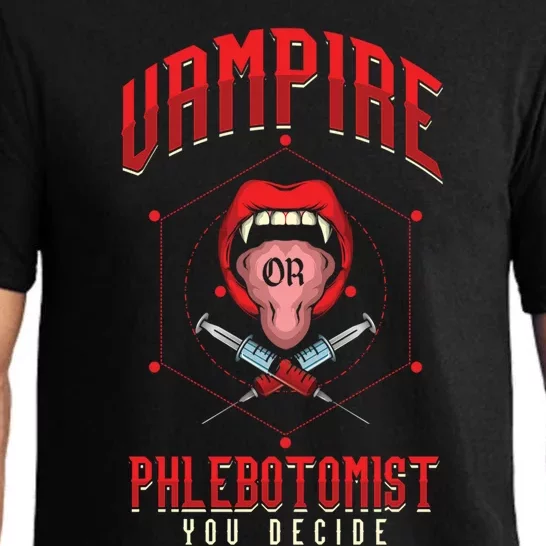 Vampire Phlebotomy Phlebotomist Decide Halloween Nurse Gift Pajama Set