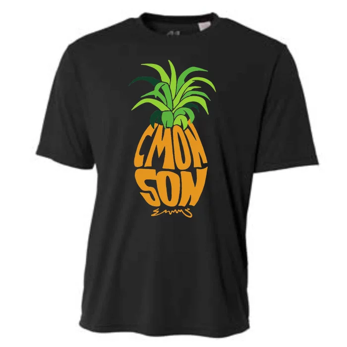 Vintage PSYCH Pineapple Of Gus Cmon Son! Crazy Lover Gift Cooling Performance Crew T-Shirt